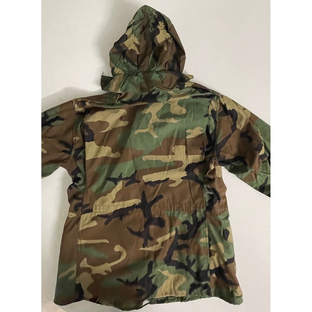 US Military M-65 Field Jacket Woodland Camo Medium/Reg 1991 Vintage DLA100-91 - Picture 7 of 12